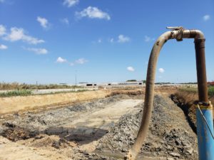 Obras de la nueva depuradora de aguas industriales de Tarragona