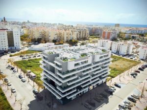 Imagen virtual de edificio de viviendas en Estepona