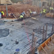 Obras de ampliación del hotel Hipotels Mediterráneo Club en Sa Coma (Mallorca).