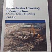 Groundwater lowering in construction.