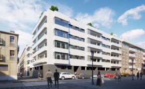 Imagen virtual del Edificio Cabanyal Nou en Valencia
