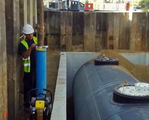 Ampliación de la marquesina de la gasolinera en el muelle pesquero