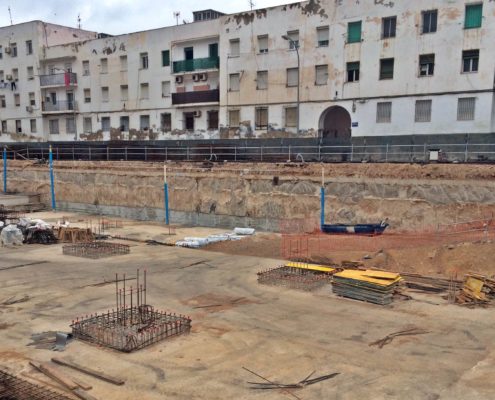 Edificio comercial para supermercado en Melilla