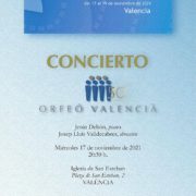 Cartel del concierto del Orfeó Valencià