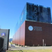 Edificio del Cubo Azul de la Universitat Politècnica de Valencia