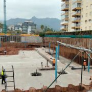 Dewatering en las obras de un hotel en Benicàssim.