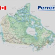 Mapa de Canadá.