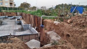 Dewatering con Sump en un edificio residencial en Jávea