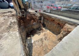 Instalación de un separador de hidrocarburos con un Dewatering con Sump